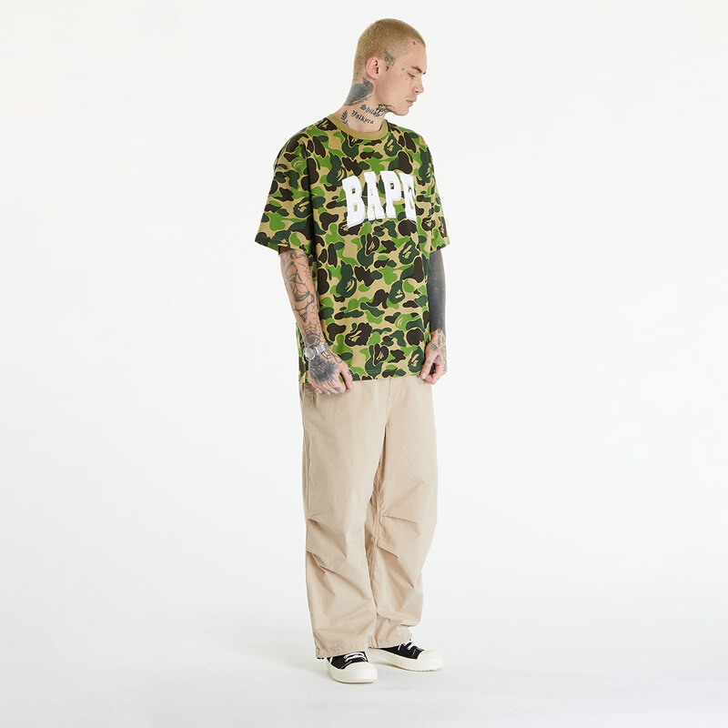 Pánské tričko A BATHING APE Abc Camo Relaxed Fit Bape Logo Tee Green