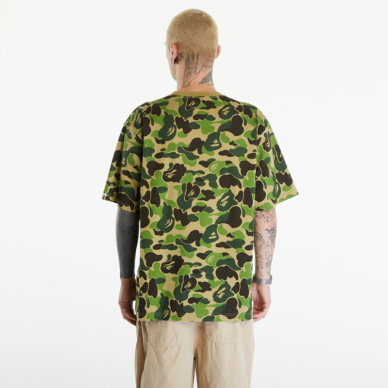 Pánské tričko A BATHING APE Abc Camo Relaxed Fit Bape Logo Tee Green