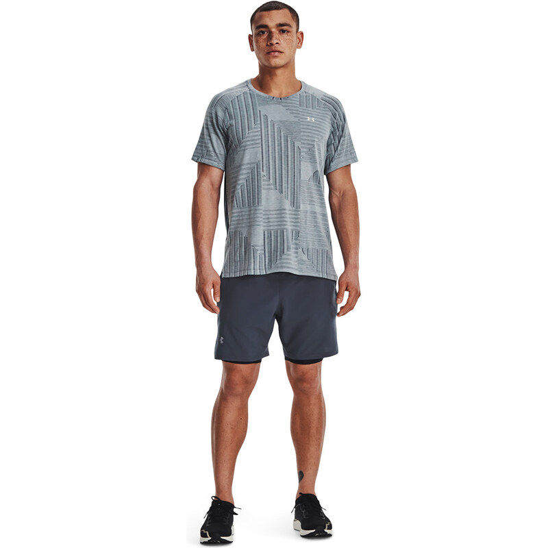 Pánské kraťasy Under Armour Launch Elite 2In1 7'' Short Downpour Gray