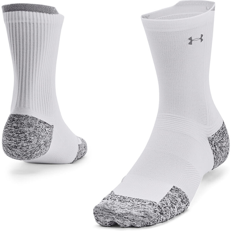 Pánské ponožky Under Armour Ad Run Cushion 1-Pack Mid White