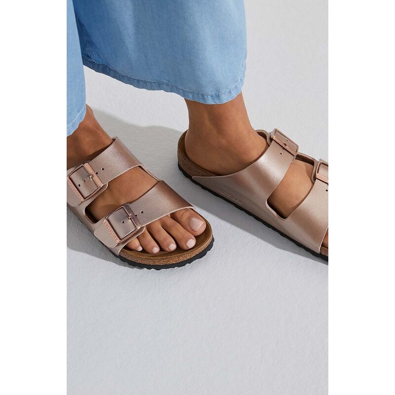 Pantofle Birkenstock Arizona dámské, růžová barva, 1023942