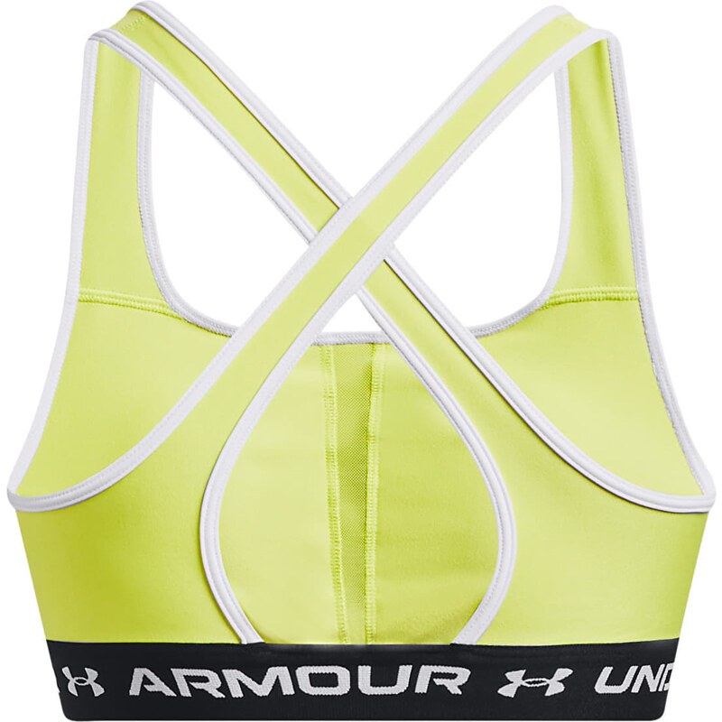 Podprsenka Under Armour Crossback Mid Bra Lime Yellow