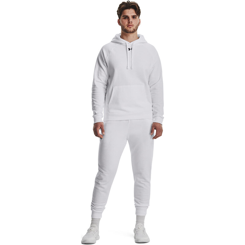 Pánská mikina Under Armour Rival Fleece Hoodie White