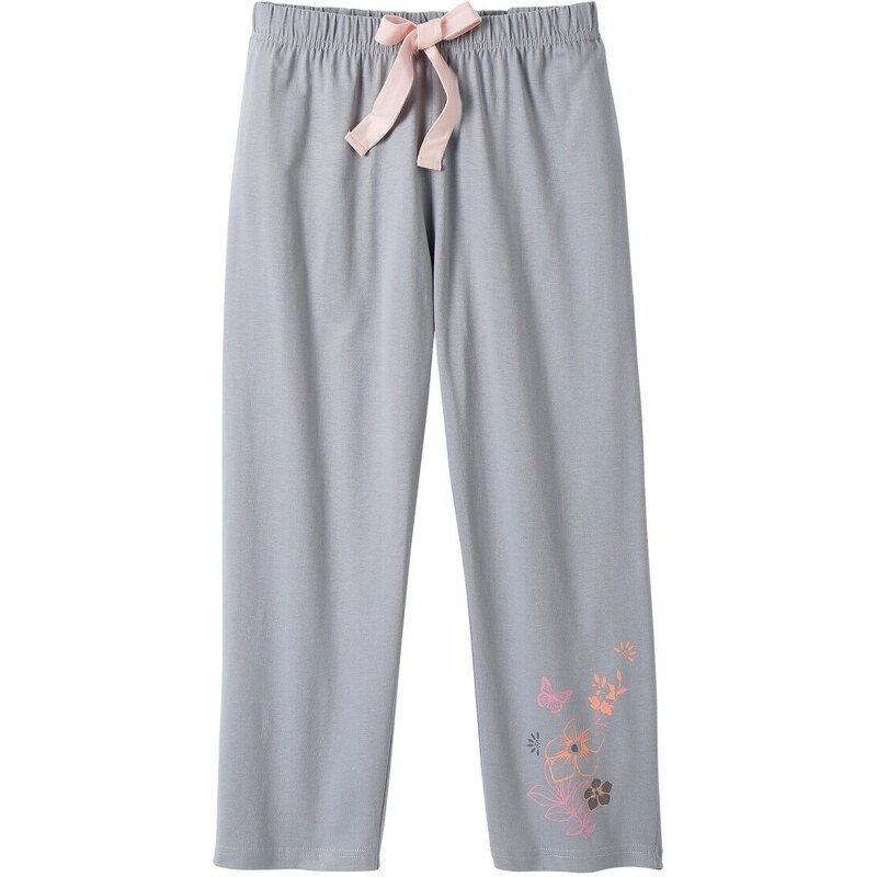 Blancheporte 3/4 pyžamové kalhoty s potiskem šedá 34/36