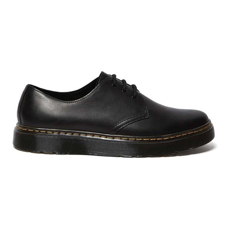 Kožené polobotky Dr. Martens Thurston Lo pánské, černá barva, DM26161001