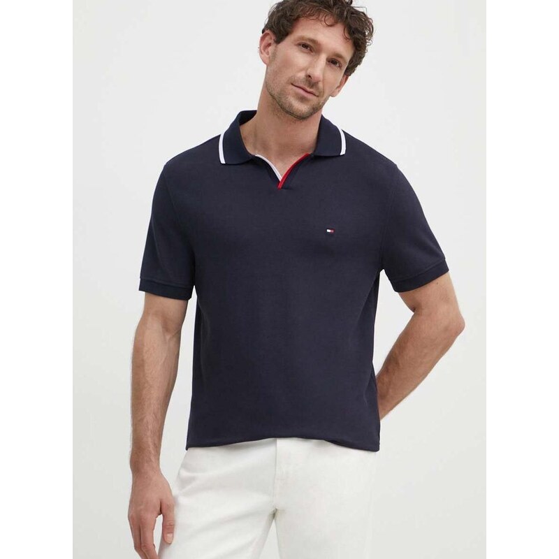 Polo tričko Tommy Hilfiger tmavomodrá barva, MW0MW34772