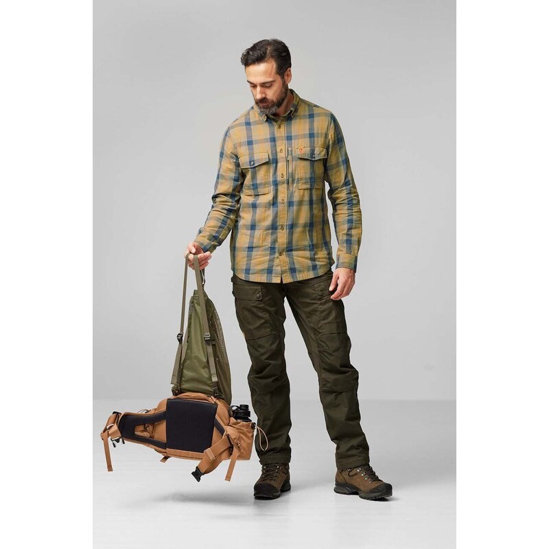 Batoh Fjallraven Singi Mesh zelená barva, velký, hladký, F23100146