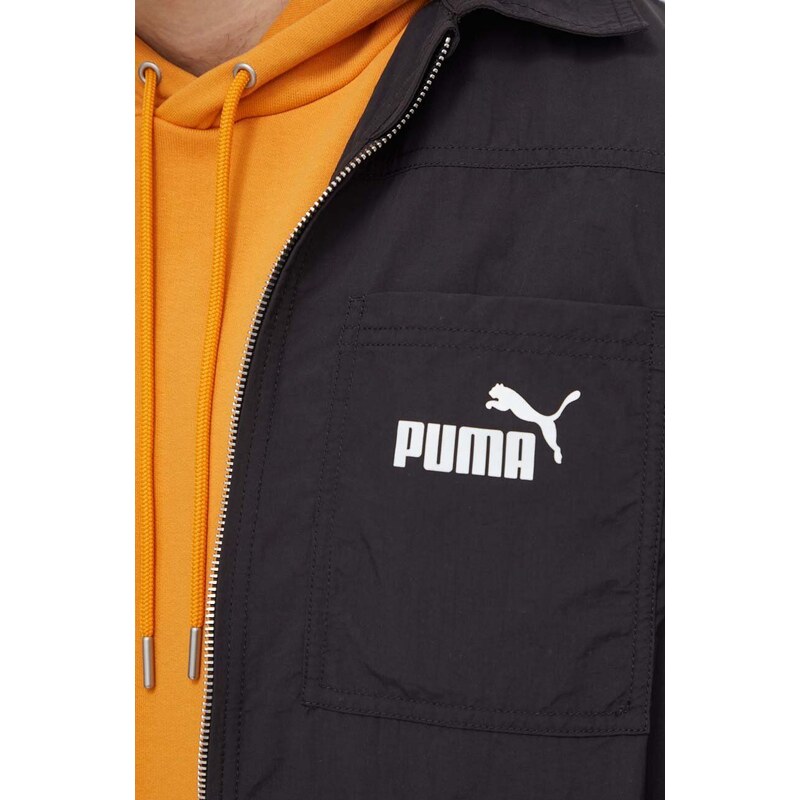 Košilová bunda Puma černá barva, 623681