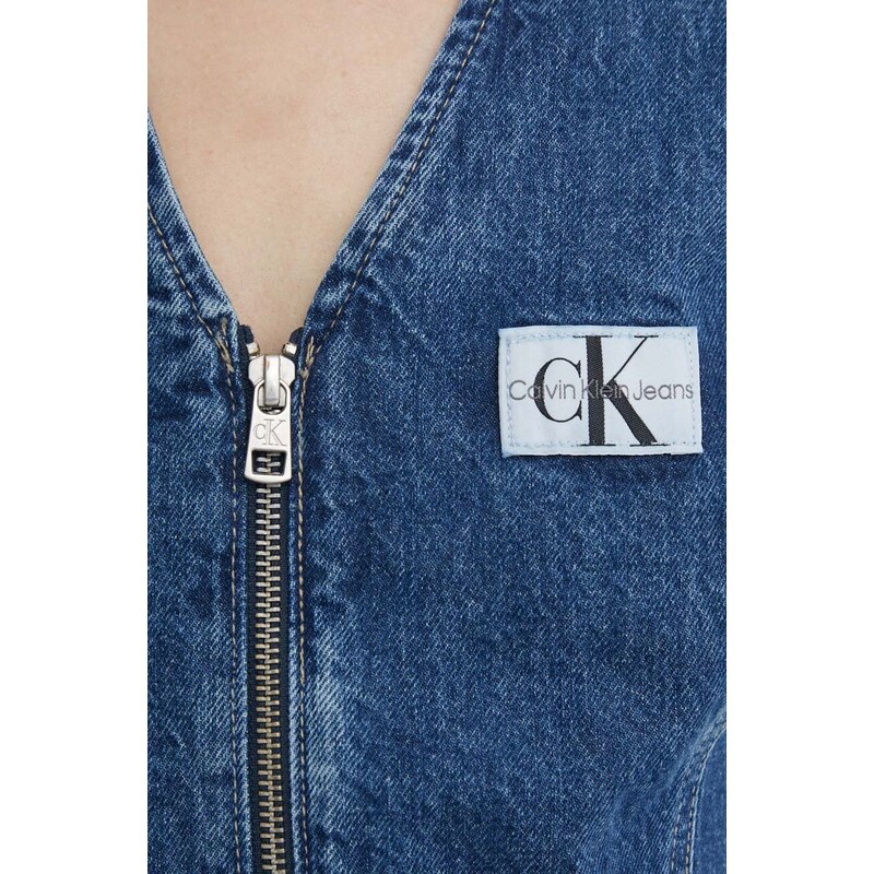 Džínové šaty Calvin Klein Jeans mini, J20J223431