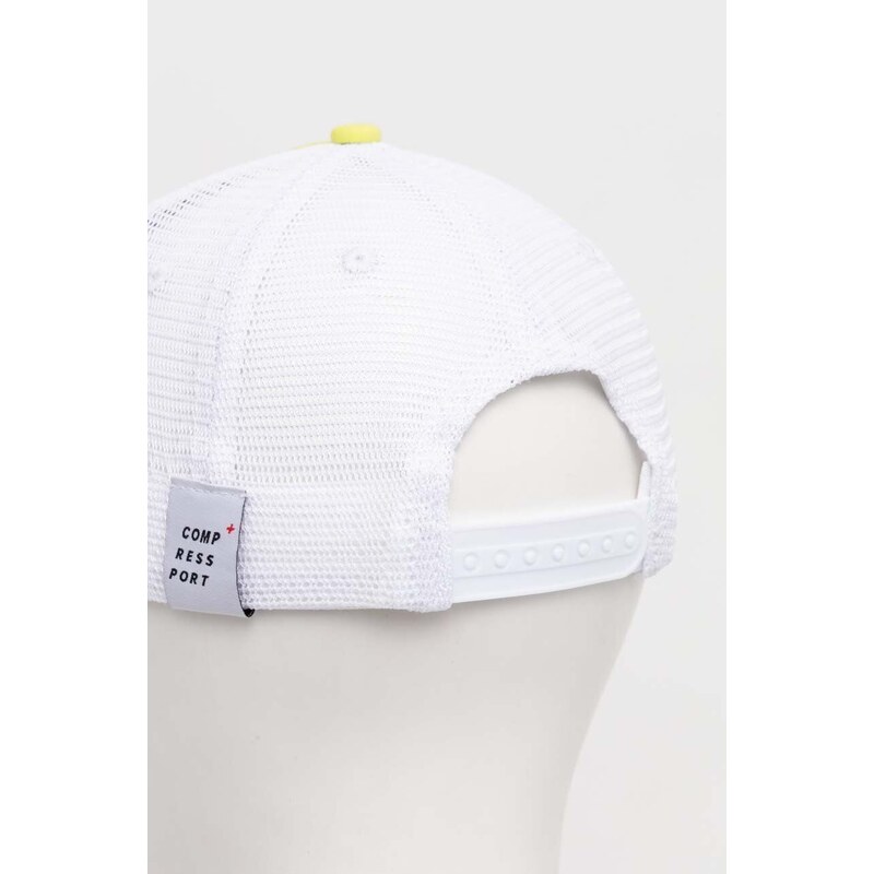 Kšiltovka Compressport Trucker Cap žlutá barva, vzorovaná, XHWU4190