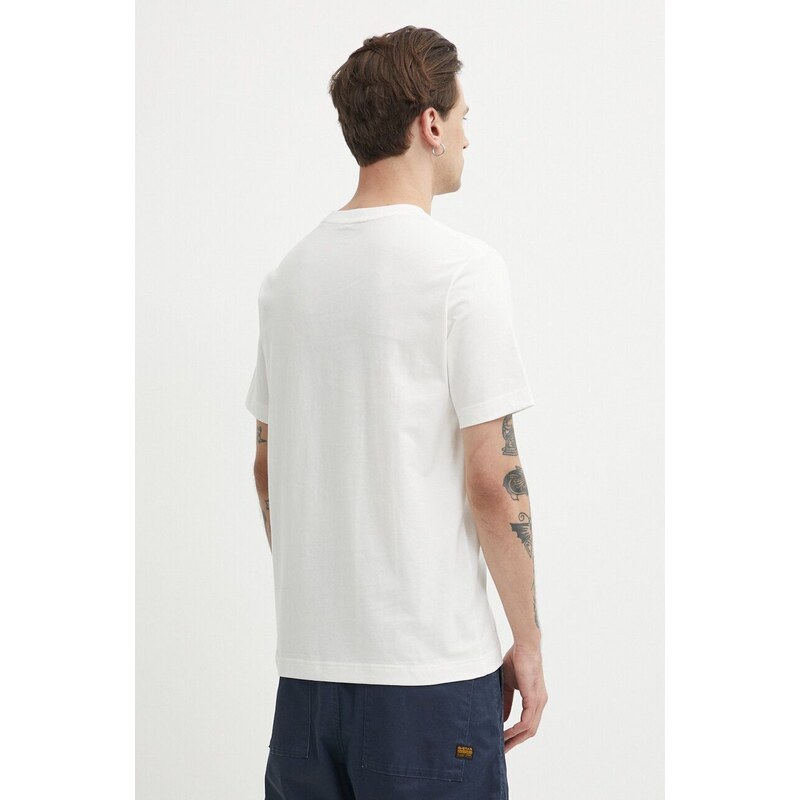 Bavlněné tričko Marc O'Polo bílá barva, s potiskem, 423201251066