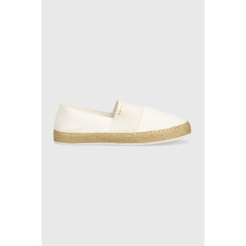 Espadrilky Gant Raffiaville bílá barva, 28569606.G20