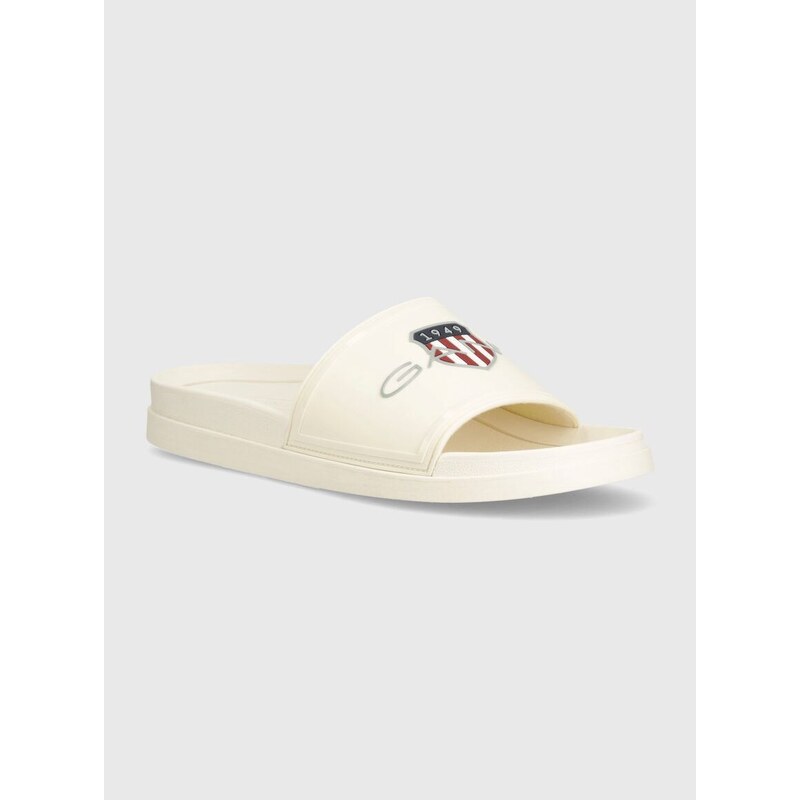 Pantofle Gant Pierbay pánské, bílá barva, 28609604.G29