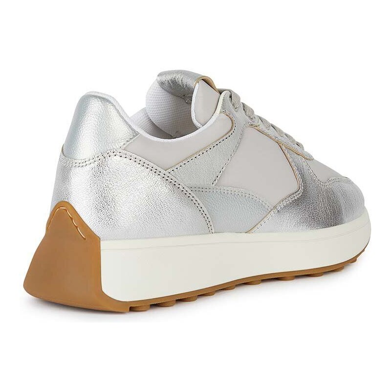 Sneakers boty Geox D AMABEL A stříbrná barva, D45MDA 0BVFU C0898