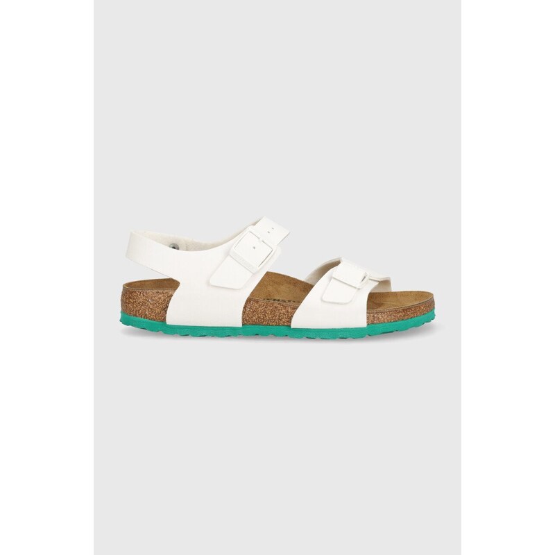 Dětské sandály Birkenstock New York Kids BF bílá barva