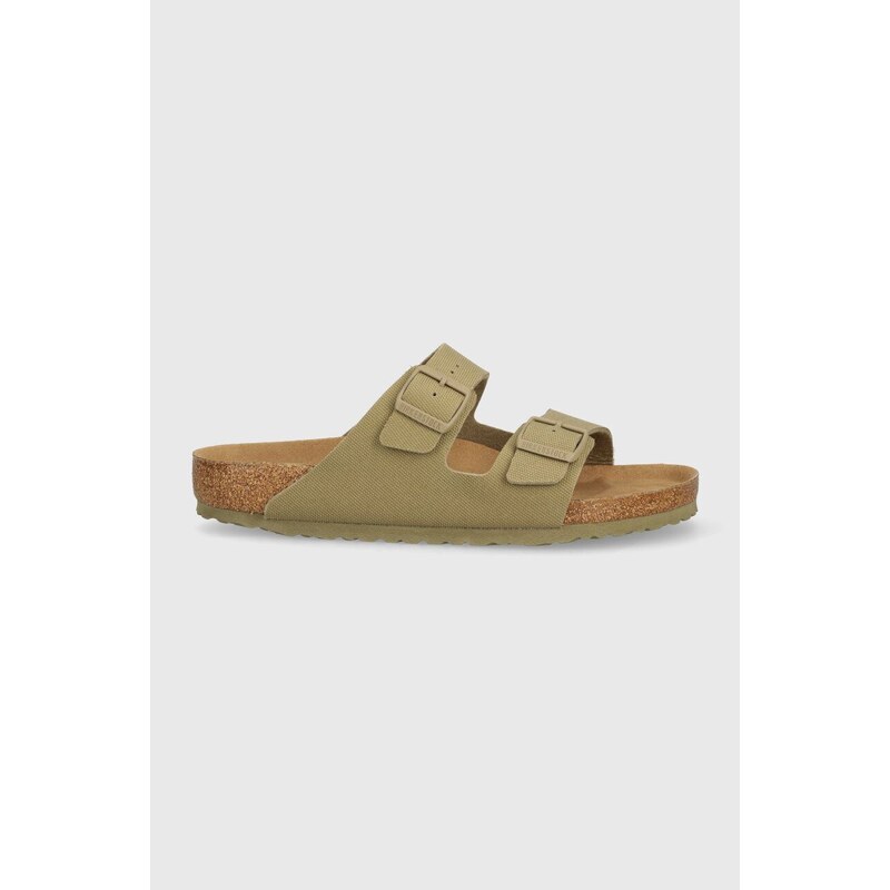 Pantofle Birkenstock Arizona pánské, zelená barva, 1023958