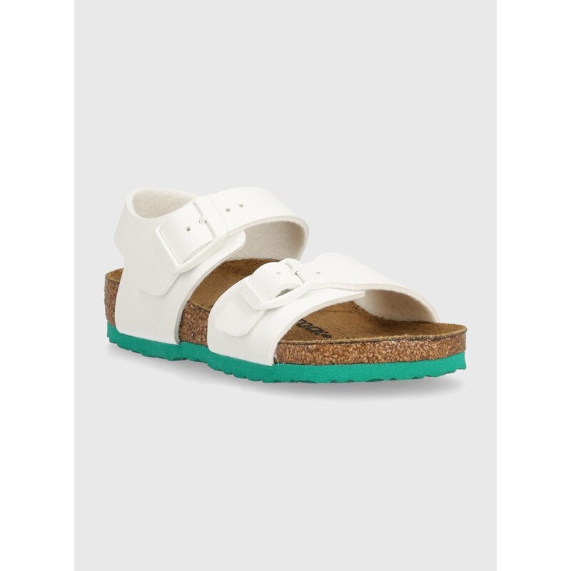 Dětské sandály Birkenstock New York Kids BF bílá barva