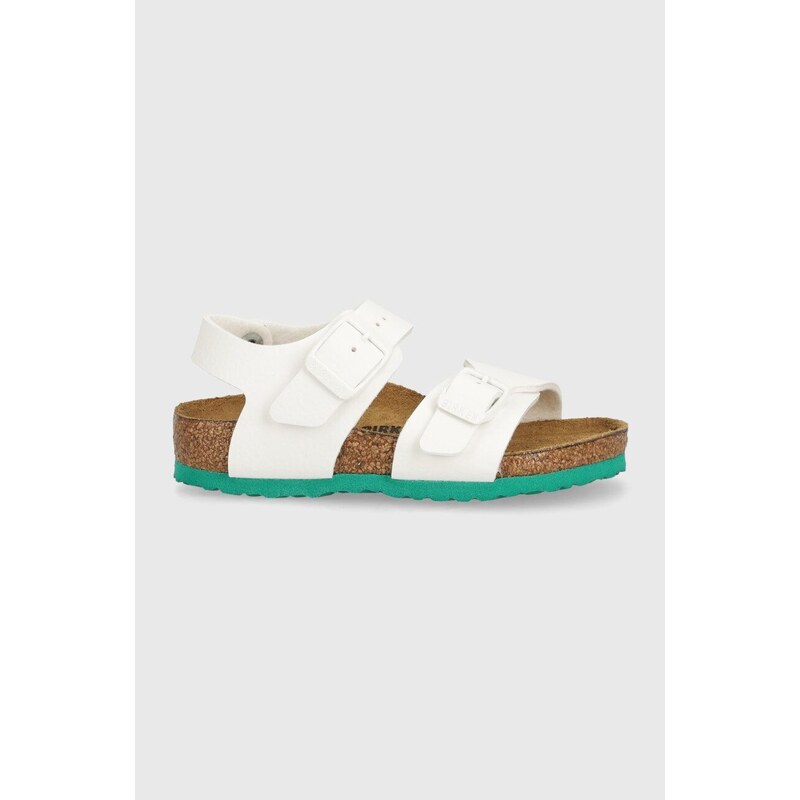 Dětské sandály Birkenstock New York Kids BF bílá barva