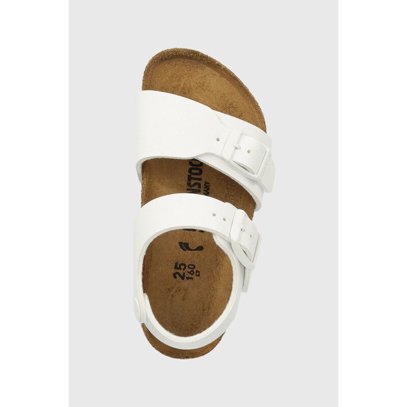 Dětské sandály Birkenstock New York Kids BF bílá barva