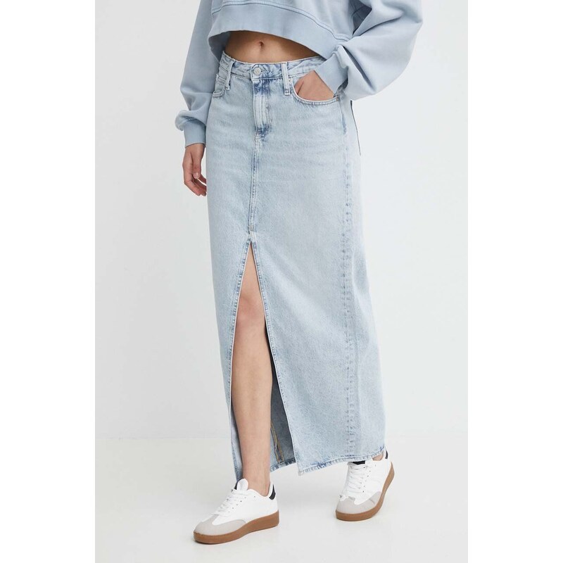 Džínová sukně Calvin Klein Jeans maxi, J20J222814