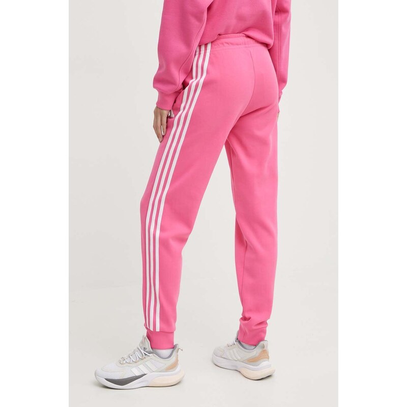 Tepláky adidas růžová barva, vzorované, IS3942