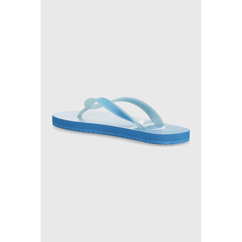 Žabky Calvin Klein Jeans BEACH SANDAL GRADIENT dámské, na plochém podpatku, YW0YW01401