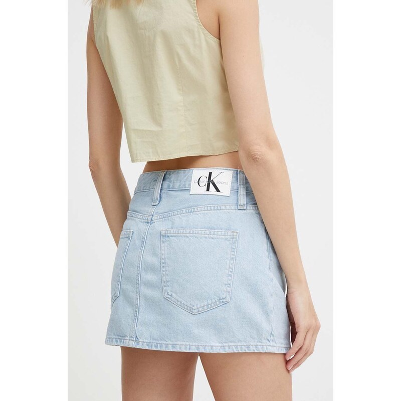 Džínová sukně Calvin Klein Jeans mini, J20J222828