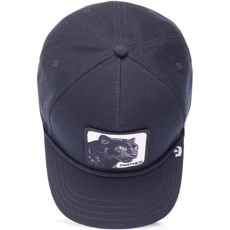 Bavlněná baseballová čepice Goorin Bros Panther černá barva, 101-1108