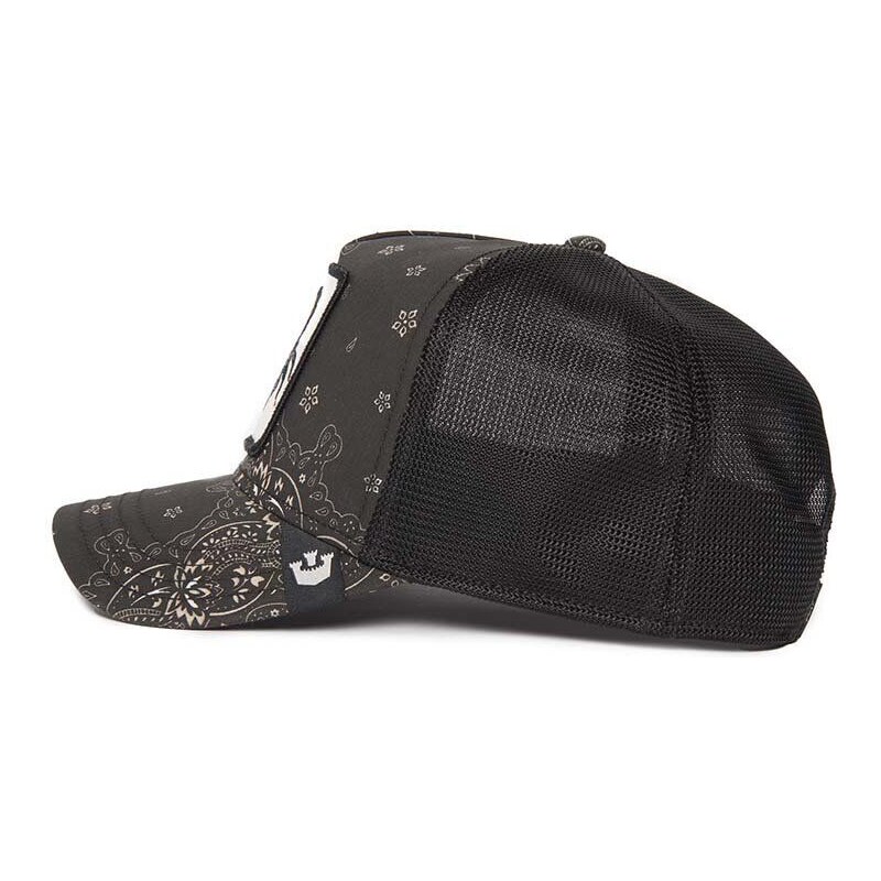 Baseballová čepice ze směsi lnu Goorin Bros Diamonds and Pearls černá barva, 101-1143