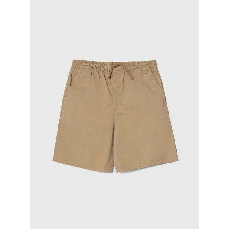 Dětské kraťasy Vans RANGE ELASTIC WAIST SHORT II BOYS hnědá barva, nastavitelný pas