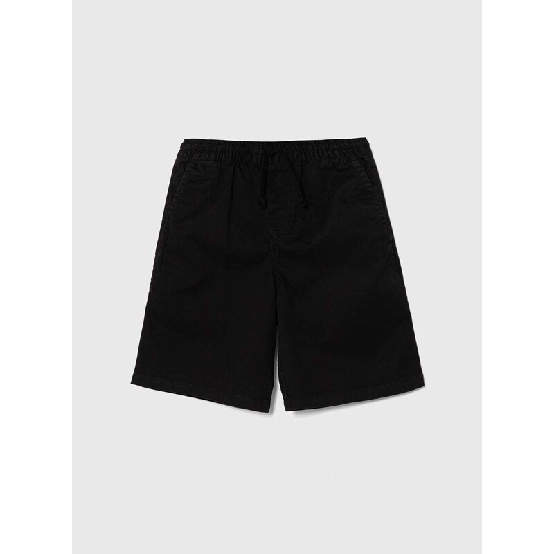 Dětské kraťasy Vans RANGE ELASTIC WAIST SHORT II BOYS černá barva, nastavitelný pas