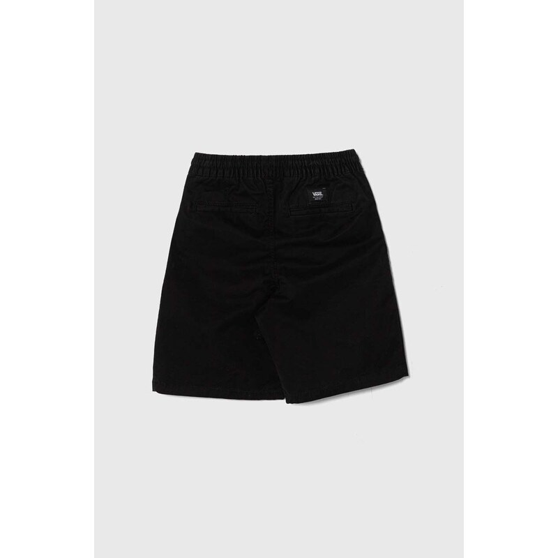 Dětské kraťasy Vans RANGE ELASTIC WAIST SHORT II BOYS černá barva, nastavitelný pas