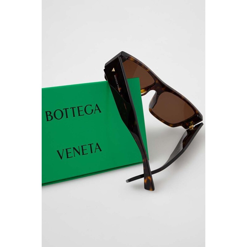 Sluneční brýle Bottega Veneta pánské, hnědá barva, BV1286S