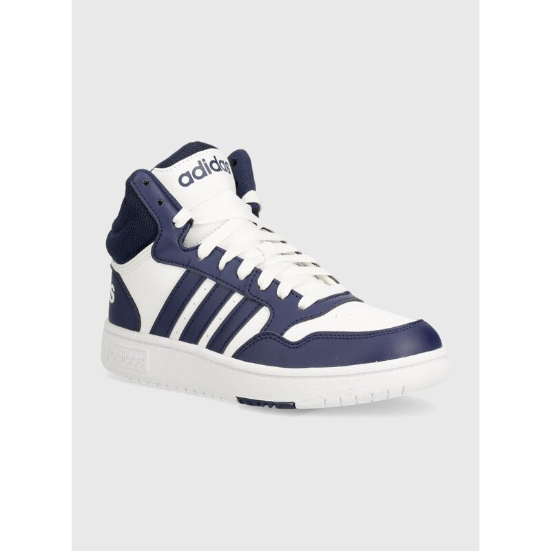 Dětské sneakers boty adidas Originals HOOPS 3.0 MID K tmavomodrá barva