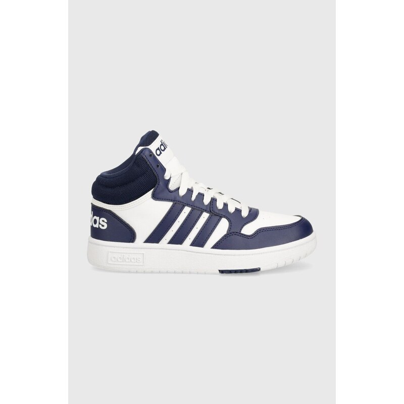 Dětské sneakers boty adidas Originals HOOPS 3.0 MID K tmavomodrá barva