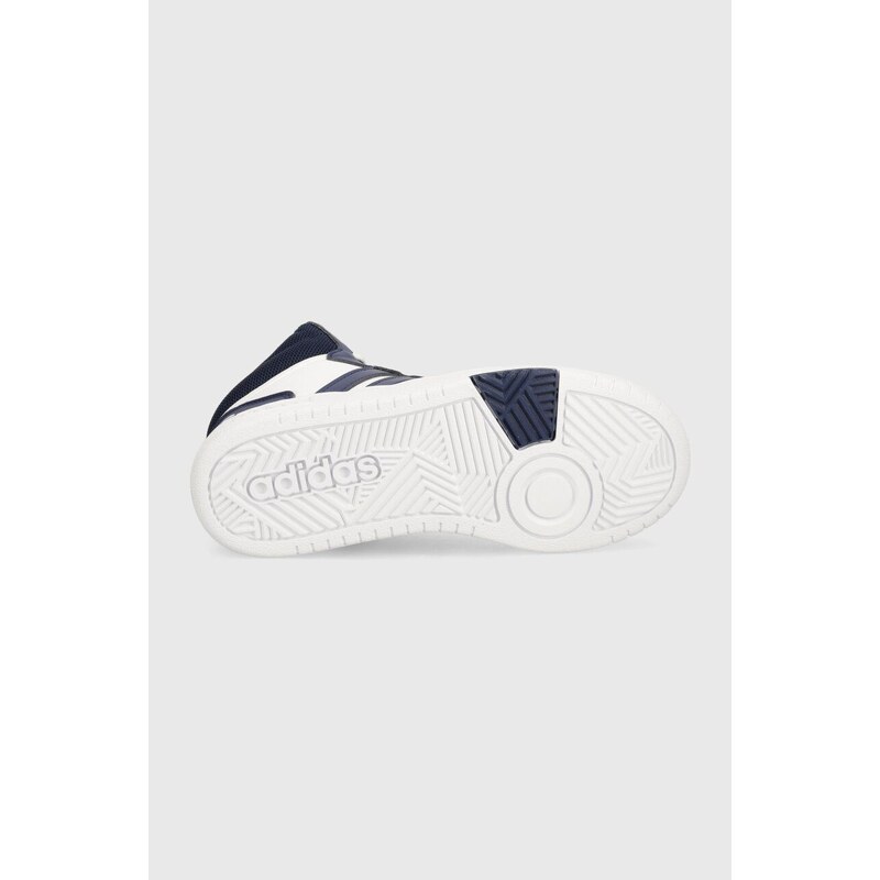 Dětské sneakers boty adidas Originals HOOPS 3.0 MID K tmavomodrá barva