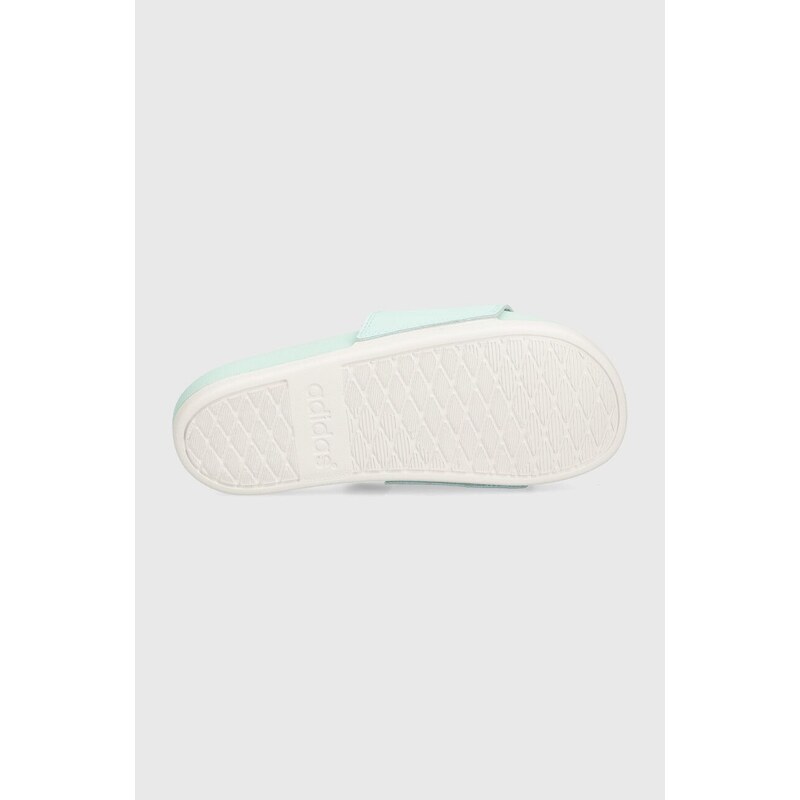 Pantofle adidas dámské, tyrkysová barva, ID0392