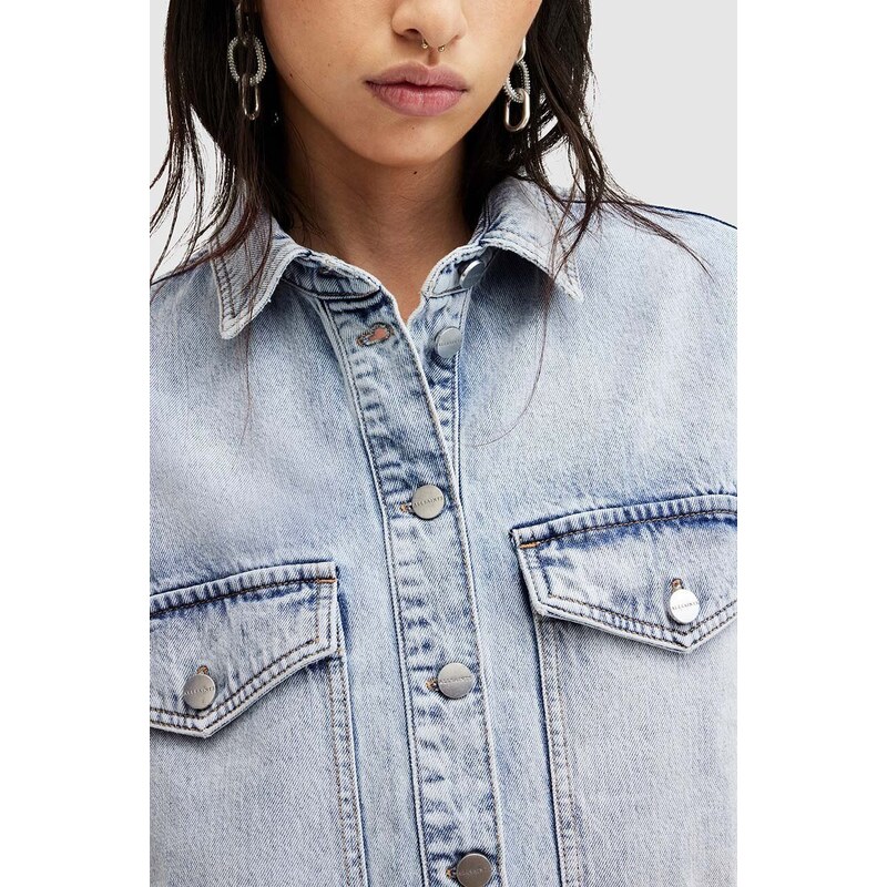 Džínová bunda AllSaints TOVE SS DENIM SHIRT dámská, W114PA