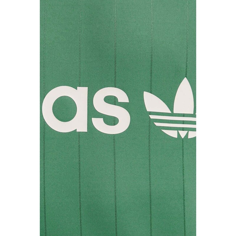 Polo tričko adidas Originals zelená barva, IR9381