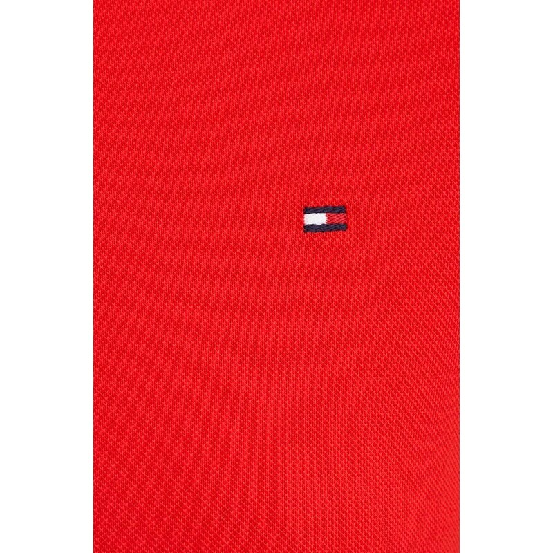 Polo tričko Tommy Hilfiger červená barva, WW0WW42749
