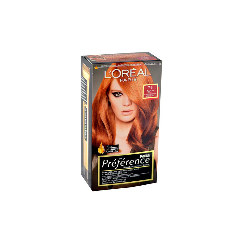 L´Oréal Paris Préférence Féria Hair Colour Barva na vlasy W Barva na vlasy - Odstín 74 Mango