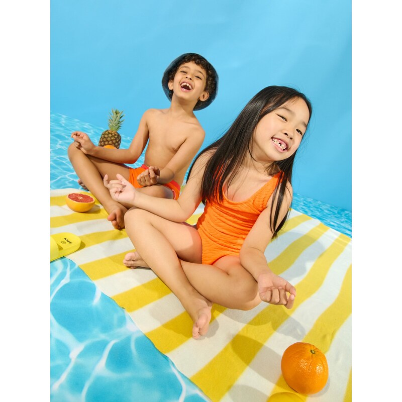 Sinsay - Jednodílné plavky - oranžová