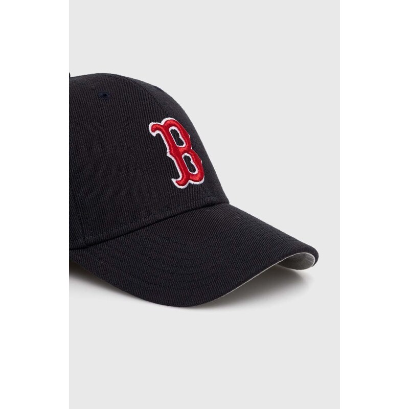 Dětská baseballová čepice 47brand MLB Boston Red Sox tmavomodrá barva, s aplikací, BMVP02WBV