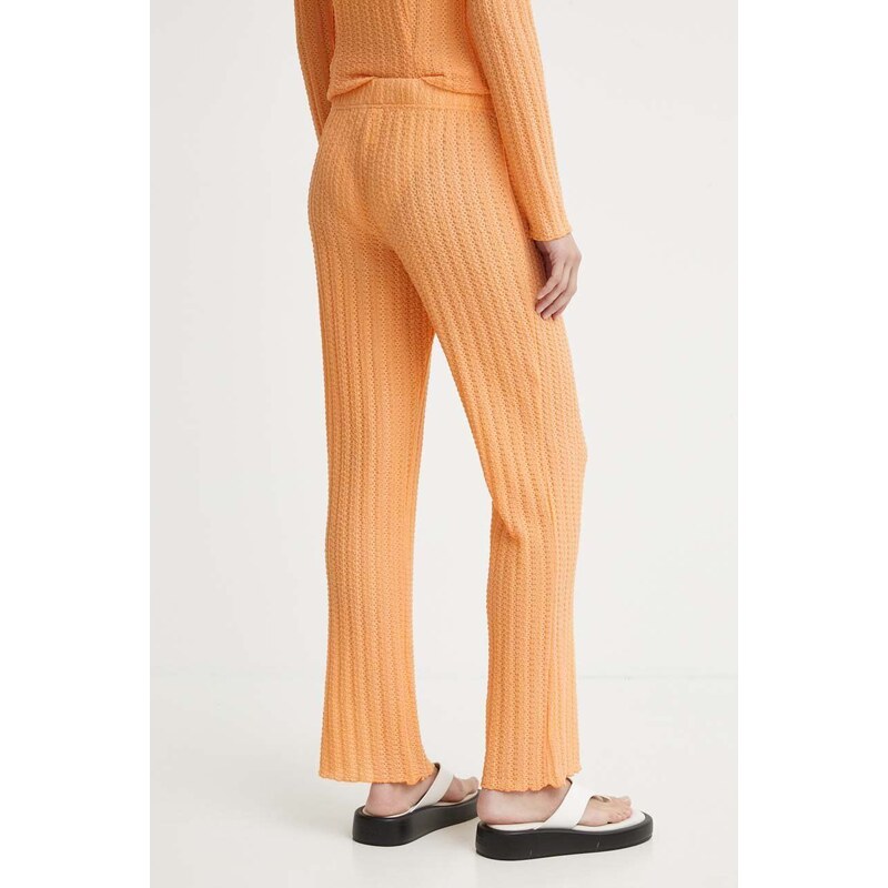 Kalhoty Résumé AllegraRS Pant dámské, oranžová barva, jednoduché, high waist, 20461120