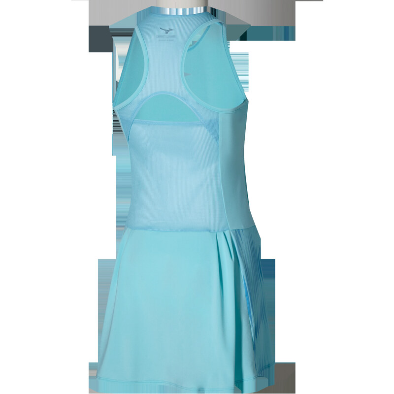 Dámské šaty Mizuno Printed Dress Tanager Turquoise M