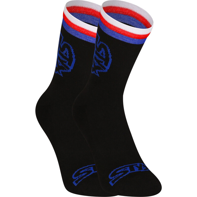 3PACK ponožky Styx vysoké černé trikolóra (3HV09000)