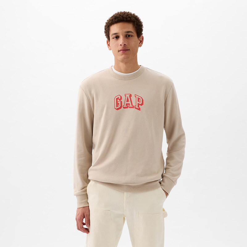 Pánská mikina GAP Logo Crewneck Sweatshirt Bedrock 291