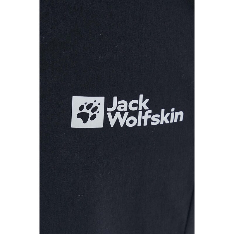 Sportovní šortky Jack Wolfskin Glastal pánské, černá barva, 1508231