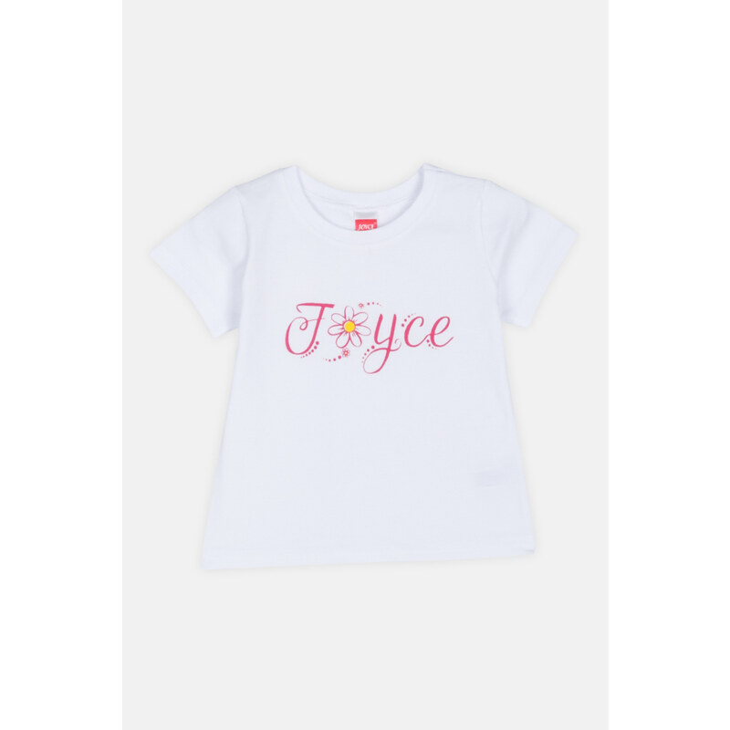 JOYCE Dívčí triko 2-set "FLOWER FONT"
