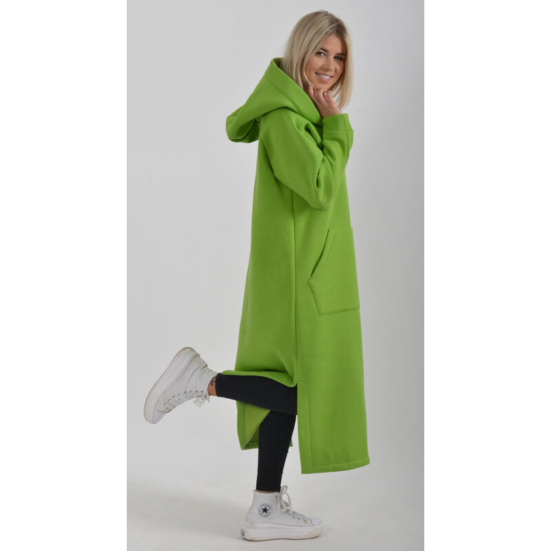 Enjoy Style Zelené mikinové šaty ES2037